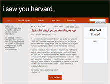 Tablet Screenshot of isawyouharvard.com